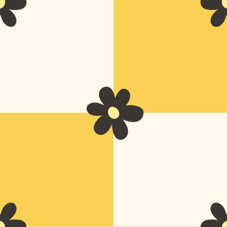 mibu_szachownica z kwiatkami_sunflower.jpg